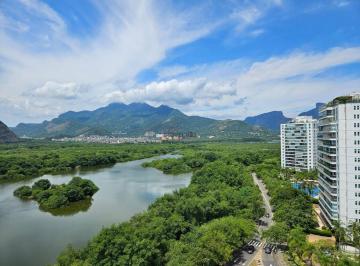 Apartamento · 95m² · 3 Quartos · 2 Vagas · Apartamento porteira fechada com vista lagoa na Península Barra da Tijuca