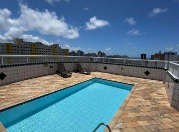 Apartamento · 58m² · 1 Quarto · 1 Vaga · Apartamento 1 Dormitório com Sacada e Lazer – 58m² na Ocian, Praia Grande/SP