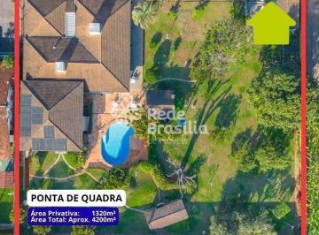 Casa · 742m² · 5 Quartos · 3 Vagas · Não Perca: Casa 4 Suítes em Ponta de Quadra com Área Verde no Lago Sul