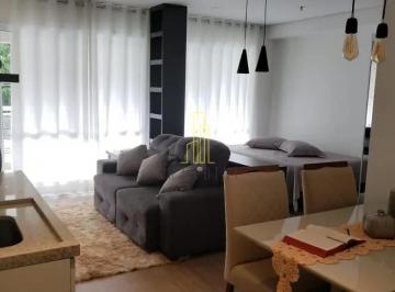 Apartamento · 42m² · 1 Quarto · 1 Vaga · Flat com 1 dormitório para alugar, 42 m² por R$ 3.688,55/mês - Centro - São Bernardo do Campo/SP