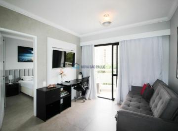 Apartamento · 37m² · 1 Quarto · 1 Vaga · Locação Flat, 1 vaga, lazer completo, 600m do Metrô em Moema