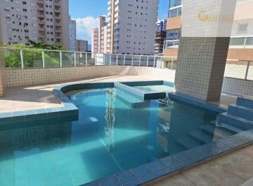piscina · Lançamento de Cobertura Duplex de 2 Quartos na Aviação, Praia Grande-SP: 2 suítes, 2 salas, 2 banhei