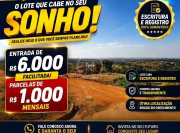 Terreno · 360m² · Apenas R$ 6 mil de entrada em São Joaquim de Bicas!