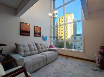Apartamento · 95m² · 2 Quartos · 1 Vaga · Apartamento duplex com 2 dormitórios, 1 suíte, churrasqueira e 1 vaga de garagem