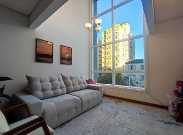 Apartamento · 95m² · 2 Quartos · 1 Vaga · Apartamento duplex com 2 dormitórios, 1 suíte, churrasqueira e 1 vaga de garagem