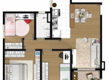 Apartamento de 2 quartos, Diadema · Flex Diadema - Oportunidade no Centro de Diadema com 3 quartos e varanda
