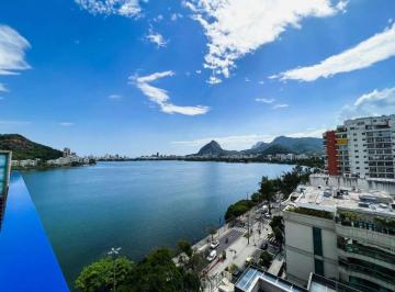Apartamento · 567m² · 4 Quartos · 4 Vagas ·
COBERTURA À VENDA COM VISTA TOTAL PARA A LAGOA RODRIGO DE FREITAS