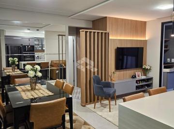 Apartamento · 79m² · 2 Quartos · 2 Vagas · APARTAMENTO MOBILIADO COM 2 SUÍTES 2 VAGAS LIVRES E SACADA COM CHURRASQUEIRA NA TRINDADE