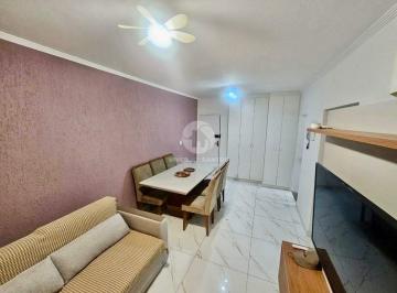 Apartamento · 52m² · 1 Quarto · 1 Vaga · Apartamento 1 Dorm. Mobiliado reformado – 52m² + vaga em Santos (José Menino) | Lado direito