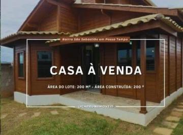 Casa · 200m² · 2 Quartos · Vende-se Belíssima Casa no Bairro São Sebastião em Passa Tempo – 2 Pavimentos, Suíte e Área Gourmet