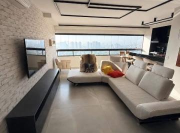 Apartamento · 135m² · 3 Quartos · 2 Vagas · Apartamento residencial de 3 suítes (135,14m²) em Vila Assunção, Santo André – Mobiliado, varanda go