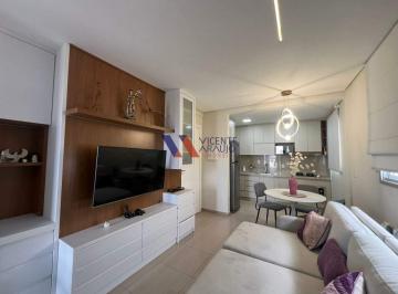 Sala vista cozinha · Flat Completo com Eletros Novos: Perfeito para Locação ou Moradia