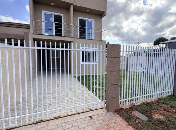 Casa · 110m² · 3 Quartos · 3 Vagas · Sobrado de Esquina à Venda em Araucária | 3 Quartos e Suíte no Porto das Laranjeiras