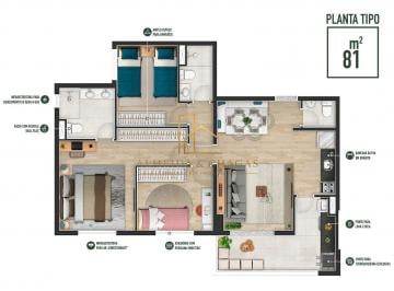 Apartamento · 81m² · 3 Quartos · 2 Vagas · Apartamento à Venda no Manacá Barueri | 81m² | 2 Vagas de Garagem