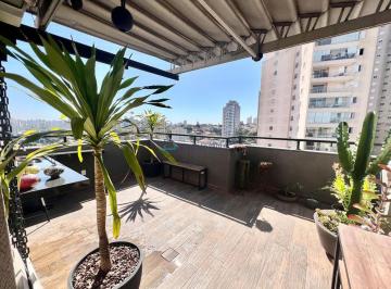 Apartamento · 109m² · 1 Quarto · 2 Vagas · Cobertura Duplex reformada de 108,70m², terraço Gourmet Enorme ! Ao lado Shopping Plaza Sul