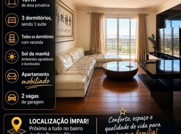 Apartamento · 157m² · 3 Quartos · 2 Vagas · Residencial Campos Elíseos Jundiaí - Apartamento para locação no Residencial Campos Elíseos em Jundi