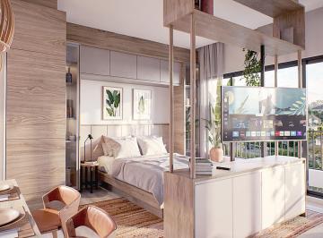 Espaço do quarto · Studio 35m², bem distribuido e espaçoso no Portão, em localização privilegiada.