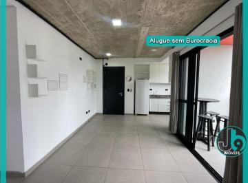 Foto 06 · Studio para Alugar no Bairro Rebouças 58m² com quarto integrado a sala, cozinha planejada e sacada