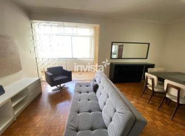 Apartamento · 165m² · 3 Quartos · 1 Vaga · Apartamento para Aluguel no José Menino, Santos-SP | 2 Dorms (1 Suíte) | Fundo | Mobiliado