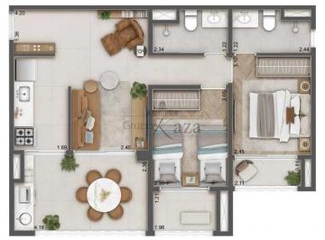 Apartamento · 61m² · 2 Quartos · 1 Vaga · APARTAMENTO 2 DORMS 64M² COM SUÍTE E VAGA AO LADO DO METRÔ BROOKLIN