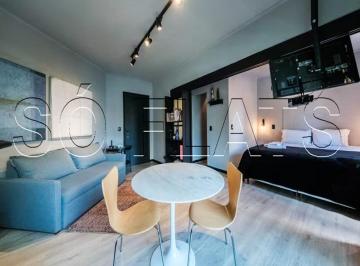 Apartamento · 39m² · 1 Quarto · 1 Vaga · Flat mobiliado à venda no Itaim Bibi com varanda e lazer completo | Expert Residence
