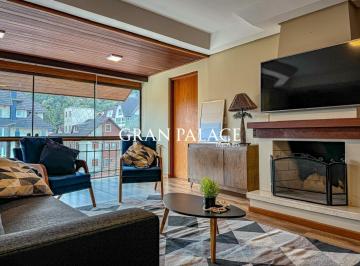 Apartamento · 181m² · 4 Quartos · 2 Vagas · Cobertura Duplex 4 Dorm na Rua Coberta em Gramado