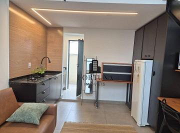 a8bedae3f6e86819732dbaee9a92580b16d45b17 · Apartamento 1 dormitório, totalmente mobiliado, em 3 níveis, com terraço.. Bairro Mirandópolis.