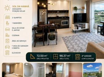 Apartamento · 72m² · 2 Quartos · 1 Vaga · APARTAMENTO À VENDA – BOM RETIRO | JOINVILLE/SC