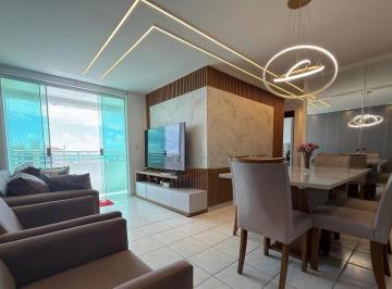 Apartamento · 91m² · 4 Quartos · 1 Vaga · Porteira fechada e vista mar em Manaíra!!!