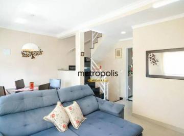 Sala  · Sobrado com 3 dormitórios à venda, 123 m² por R$ 720.000,00 - Santa Maria - Santo André/SP
