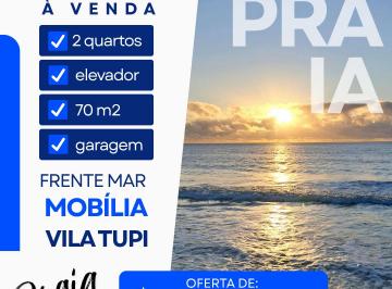 Apartamento de 2 quartos, Praia Grande · Maravilhoso Apartamento De 2 Quartos Frente Ao Mar ! Na Praia Grande - Com Eleva