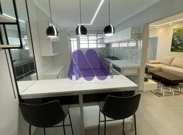 Foto 01 · Aluguel de apartamento de 3 quartos na Pompéia, Santos-SP: 2 suítes, 3 banheiros, 1 vaga e 125m². Ve