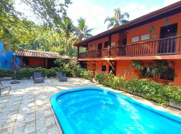 Foto 01 · Linda pousada com 6 apartamentos, piscina e quiosques, na praia da Fortaleza em Ubatuba!