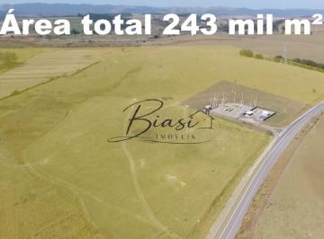 Foto 01 · Excelente Terreno / Loteamento industrial / 242.850 m² de terreno / Plano / Georefenciado / Caçapava