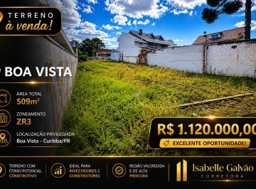 Terreno , Curitiba · TERRENO ZR3 À VENDA | BOA VISTA – CURITIBA/PR