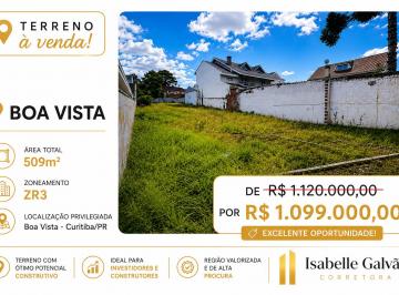 Terreno , Curitiba · TERRENO ZR3 À VENDA | BOA VISTA – CURITIBA/PR