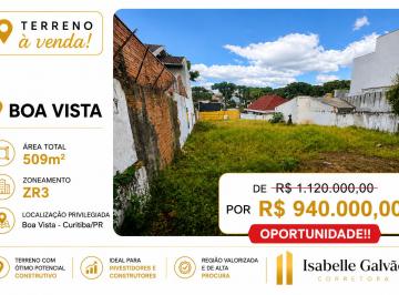 Terreno , Curitiba · TERRENO ZR3 À VENDA | BOA VISTA – CURITIBA/PR