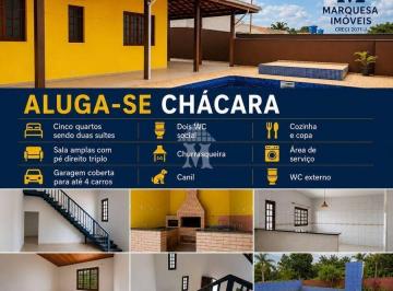 Rural · 5 Quartos · 6 Vagas · Chácara para locação