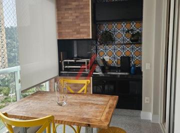 Foto 01 · Apartamento de luxo para locação em Santana de Parnaíba-SP, no Tamboré: 3 quartos, 3 suítes, 2 salas