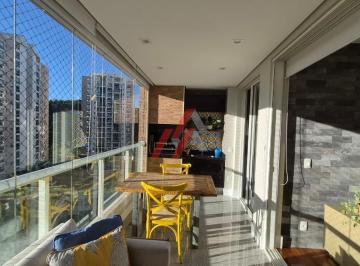 Foto 01 · Apartamento de luxo para locação em Santana de Parnaíba-SP, no Tamboré: 3 quartos, 3 suítes, 2 salas
