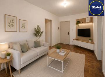 Sugestão de decoração criada por IA - Mobílias não inclusas. · Apartamento de um quarto em condomínio com infra e 1 vaga de garagem rotativa