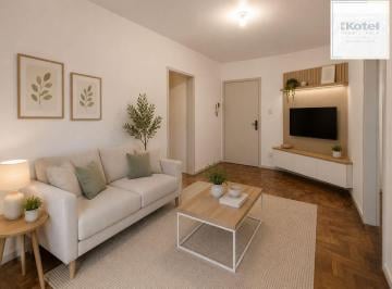 Sugestão de decoração criada por IA - Mobílias não inclusas. · Apartamento de um quarto em condomínio com infra e 1 vaga de garagem rotativa