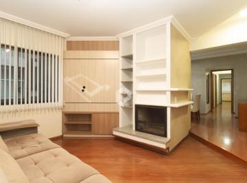 Sala de TV com Lareira · Apartamento para aluguel - no Centro