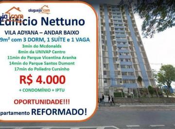 d0b87c41e6087d881a6e77bbb4409a94296e1897 · Apartamento com 3 dormitórios para alugar, 129 m² por R$ 5.250/mês - Vila Adyana - São José dos Camp