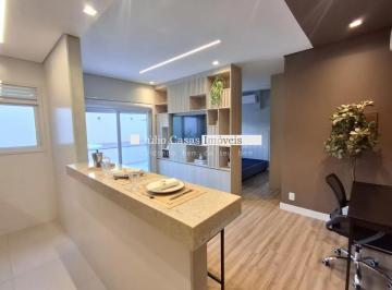 Apartamento · 65m² · 1 Quarto · 1 Vaga · Studio Exclusivo Decorado, Equipado e Mobiliado no Campolim com 132 m², Varanda Privativa, Deck e Of