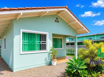 2992c26a79b975b9e187287e1f985e161ada5442 · Casa com 3 dormitórios à venda, 109,59m² por R$ 620.000 - Cambiju - Itapoá/SC