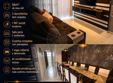 Apartamento · 56m² · 2 Quartos · 1 Vaga · Residencial Anchieta - Apartamento A Venda no Condomínio Residencial Anchieta Das Águas