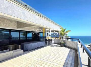 Apartamento · 550m² · 4 Quartos · 4 Vagas · Barra Golden Green espetacular cobertura 4 suites mobiliada frontal praia