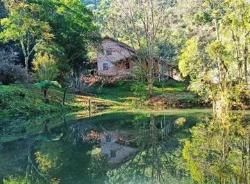 ansc007-1 · Sítio 18 hectares em Anitápolis com casa cachoeira lagoa e escritura