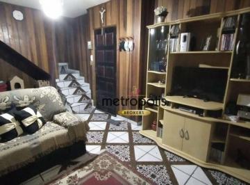 Sala de estar · Sobrado com 2 dormitórios à venda, 170 m² por R$ 446.000,00 - Vila Linda - Santo André/SP
